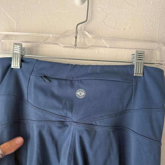 PacSun Active Blue Crossover Waist Leggings Size L – Colorblock Athletic Stretch - Picture 6 of 10